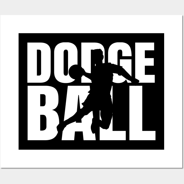 Dodgeball Player Dodge Ball Wall Art by ChrisselDesigns